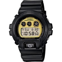 Casio G-shock Dw6900pl-1 Black Gold Mirror Digital Dial Classic Watch