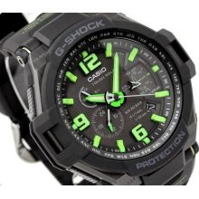 Casio G-shock, G1400 G-1400-1a3, Gravity Defier, Triple Resist, Solar, Black