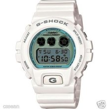 Casio G-shock Gloss White Brushed Mettalic Dial Watch Dw6900pl-7