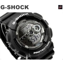 Casio G-shock Super Led Gd-100bw Gd-100bw-1 7 Year Battery Bold Basic Black