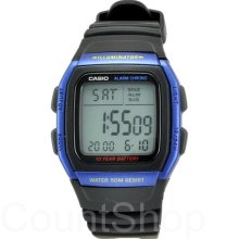 Casio Men's Core W96H-2AV Black Resin Quartz Watch with Digital Dial