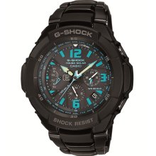 Casio Men's G1200BD-1A G-Shock Tough Solar Gravity Defier Black Dial Watch