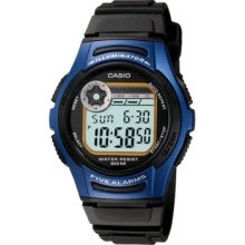 Casio Men's W213 2avcf Basic Blue And Black Digital Watch Wrist Watches