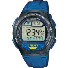 Casio W-734-2av 60 Lap Memory 10 Years Battery Digital Watch Sports W-734