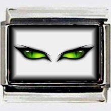 CAT'S EYES woman's CUSTOM 9mm ITALIAN PHOTO CHARMS