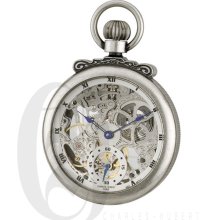 Charles Hubert Antiqued Finish Open Face Mechanical Pocket Watch 3869-S