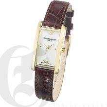 Charles Hubert Classic Ladies Champagne Dial Dress Watch with Date 6670-G