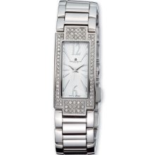 Charles Hubert Ladies Crystal Bezel White Dial 21X46Mm Watch XWA3291