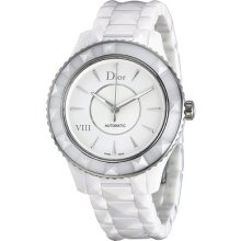 Christian Dior Viii Automatic White Dial White Ceramic Ladies Watch Cd1245e3c001