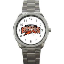 Cincinnati Bengals Sport Metal Watch 10