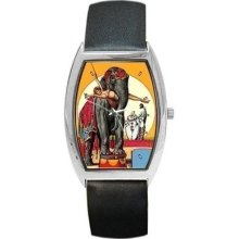 Circus Elephant Vintage Style Art Unisex Wrist Watch