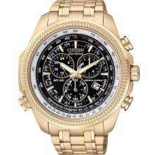 Citizen Bl5403-54e Men's Eco-drive Rose Gold Black Dial Perpetual Calendar Watch