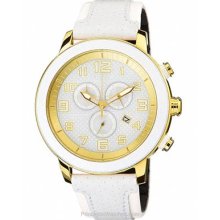 Citizen DRIVE BRT 3.0 Chrono Ladies Strap Watch White and AT2232-08A