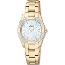 Citizen Eco-Drive Ladies Regent Gold Tone 28-Diamond Watch