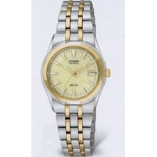 Citizen Eco Drive Ladies` 2-tone Corso Watch (26 Mm Case)