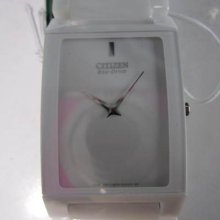 Citizen Eco-drive Stileto Men's Watch Quartz All White Ceramic Sapphire Japan