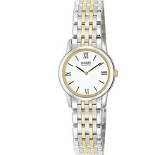 Citizen EG3044-59A Watch Stiletto Ladies - White Dial Stainless Steel Case Quartz Movement