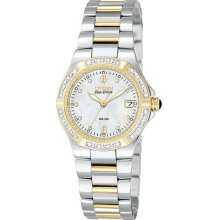 Citizen Ew0894-57d Two Tone Riva Eco-drive Mother-of-pearl Dial Women's Watch