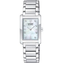 Citizen Ex1070-50d Women's Watch Palidoro Eco-drive Mop Diamond Accented Dial