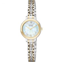 Citizen, Ladies Eco-Drive Analogue Watch Ex1024-57D With Mother Of Pearl Dial And Manicure Friendly Clasp