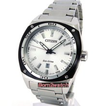 Citizen Men Eco-drive Polycarbonate Date Solid Stainless Steel Aw1041-53b