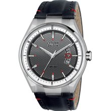 Citizen Men's Drive Stainless Steel Case Silver Dial Leather Strap AW1130-04A