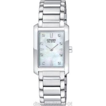 Citizen Mother Of Pearl Diamond Dial Women's Watch Ex1070-50d