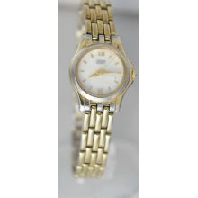 Citizen Woman's Quartz Gold Tone Watch Mother Of Pearl Dial