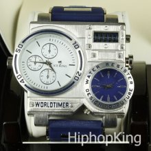 Classy Worldtimer Water Proof Design For Future Hip Hop Watch Best Price