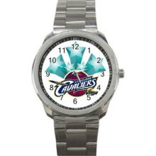 Cleveland Cavaliers Unisex Silver-Tone Sports Metal Watch 02