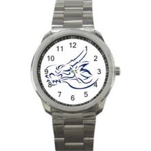 Colored Tattoo Sport Metal Watch 34