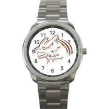 Colored Tattoo Sport Metal Watch 23