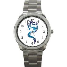 Colored Tattoo Sport Metal Watch 26