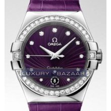 Constellation Quartz with Diamonds (SS / Purple / Strap)