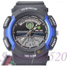 Cool Analog Digital Mens Women Diver Quartz Watch Weide