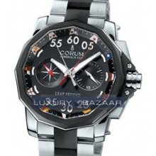 Corum Admiral's Cup Leap Second 48 (Titanium / Black / Bracelet)