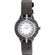 Croton Women's 'Croton' Brown Leather Watch ...