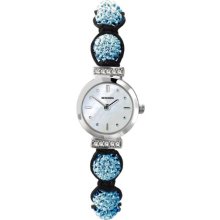 Crystalla By Sekonda Women's Quartz Watch With White Dial Display And Blue Nylon Strap 4716.27