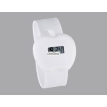 Cute Apple Shaped Watch Silicone Digital Wristwatch Bracelet (white)