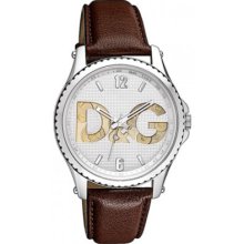 D&g Sestriere Leather Strap Men's Watch Dw0704