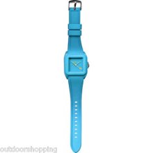 Dakota Blue Retro Jelly Watch - Retro Rectangle Shaped Case, Water Resistant