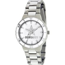 Dallas Cowboys Ladies Watch - Stainless Steel Dress Watch