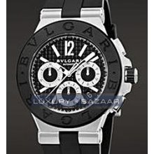 DIAGONO Chronograph (SS / Black / Rubber-SS Bracelet)