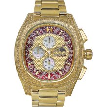 Diamond Tenakey Watch TZAR Stainless gold tone 0.75ct