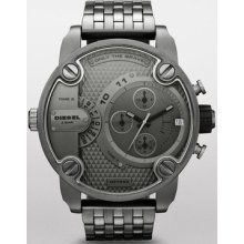 Diesel Dz7263 Gunmetal 2-time Zone Chronograph`only The Brave` Men`s Watch