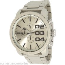 Diesel Men Dz4252 Chrono Sand Matte Tone Xl Dial 50m Watch