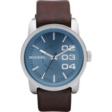 Diesel Watch, Brown Leather Strap 54x46mm DZ1512