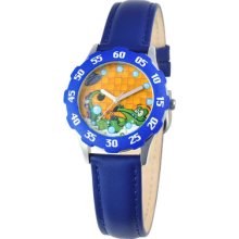 Disney Swampy Stainless Steel Leather Watch - Juniors