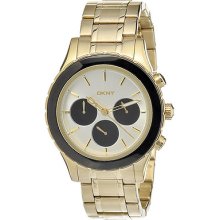 Dkny Gold Tone Black Chronograph Men's Watch Ny8656