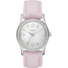 Dkny Ny8379 Medium Leather Strap Round Watch